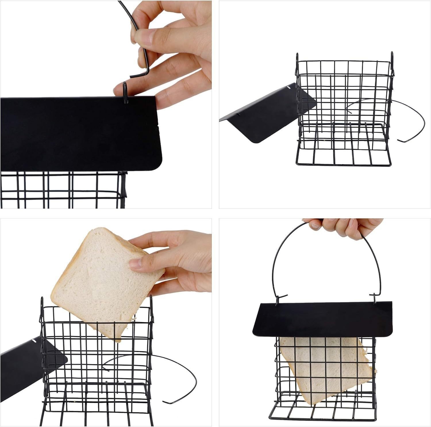 Amazon Outdoor Hanging Bird Feeder, Metal, Washable, Wild Bird Feeder, Cross-Border Hot Seller for Birds