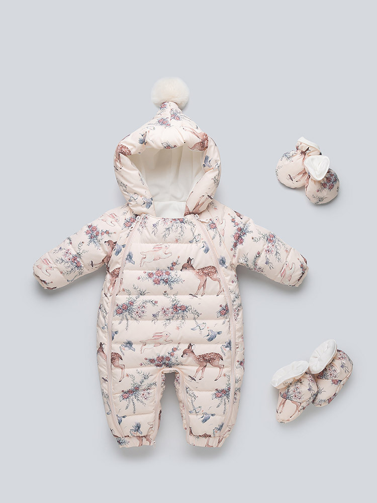 Новая зимняя куртка для девочек, утепленный комбинезон для прогулок