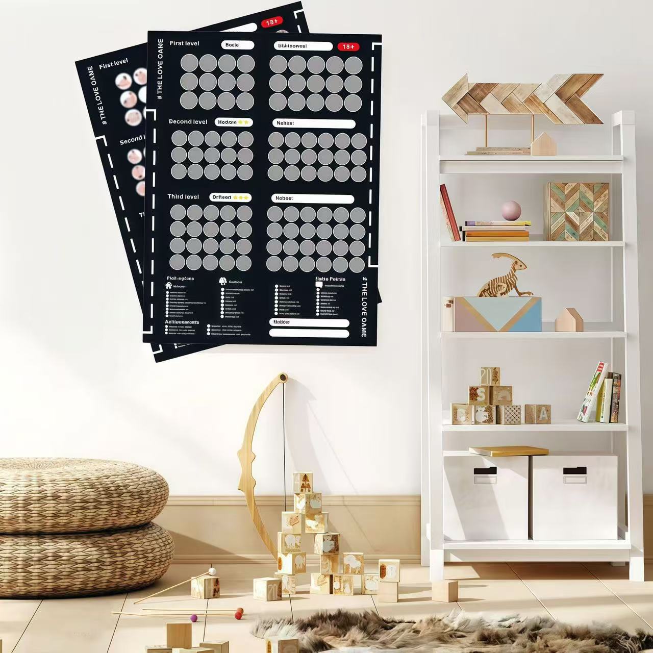 Cross-border New Couple Scratch Game Card Promotes Emotional Scratch Poster Dating Night Surprise 104 Modern