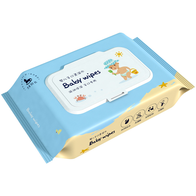 Baby Wipes, Special Wet Wipes for Baby's Hands and Mouth, Thickened Household Newborn Children's Large Pack with Lid, Wholesale Wet Wipes