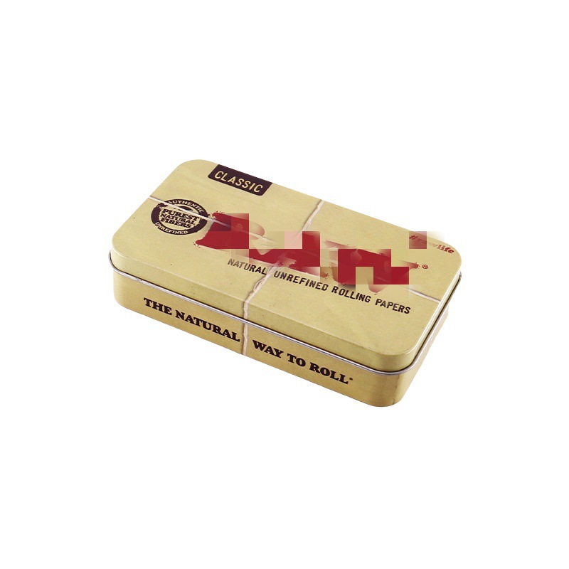 in stock Tinplate Tobacco Box Metal 20 Pack Cigarette Case Hand-rolled Tobacco Box Portable Carry-on Cigarette Case