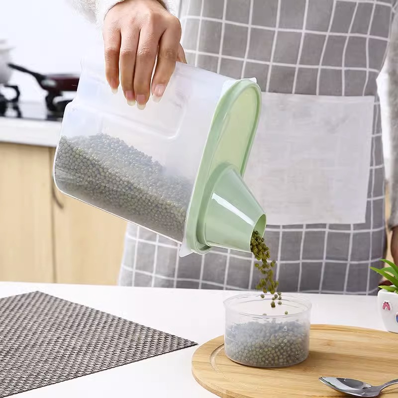 Graduated Sealed Jar Grain Storage Jar Food Storage Box Rice Bucket Food Storage Jar Kitchen