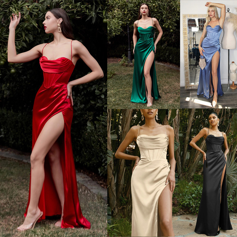 Весеннее и летнее платье без рукавов, новое, сексуальное, импортное, для женщин, Amazon