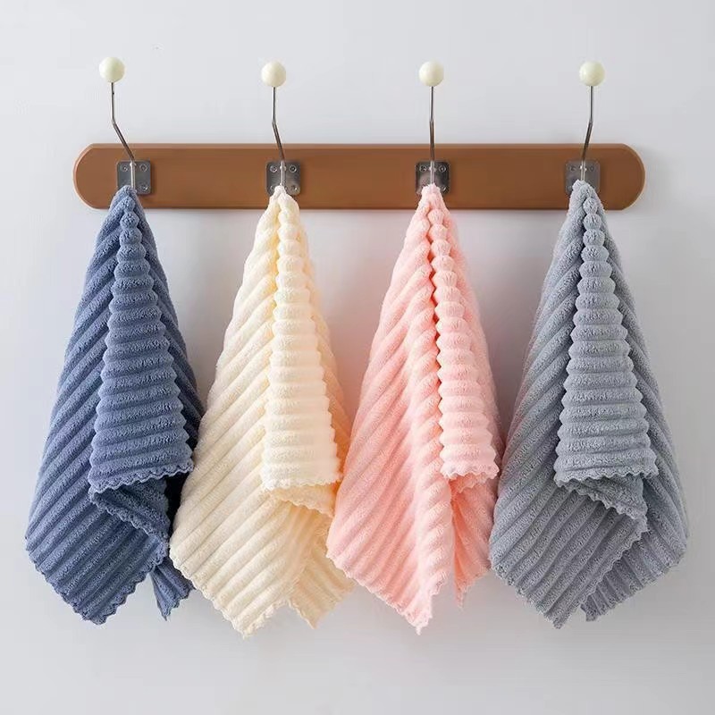 Candy Velvet Thin Towel Gift Anchor with Goods Shake Tone Quick Hand-Drying Quick-Drying Absorbent Towel Soft Wash Face