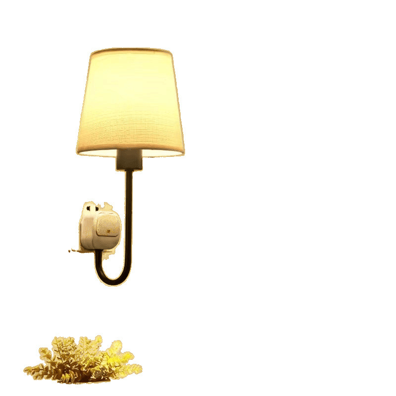 Wiring-Free Wall Lamp, Installation-Free, Punch-Free Bedside Lamp, Bedroom Soft Light, Wiring-Free, Simple Plug-In Home Amazon