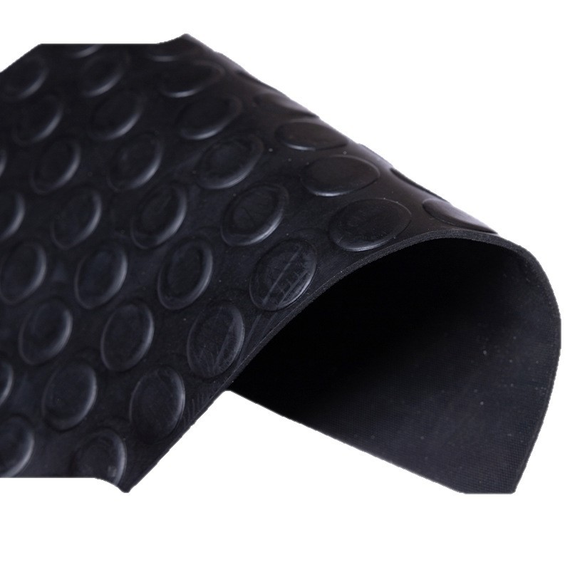 Black Dot Rubber Mat Dot Non-slip Rubber Mat Waterproof, Oil-resistant and Wear-resistant Insulation Rubber Board Distribution Room Floor Mat
