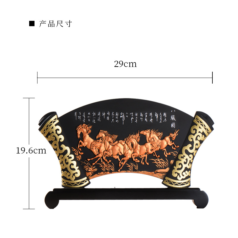 Creative Active Fan-shaped Charcoal Carving Crafts Confucius Benevolent Statue Study Culture Living Room Decoration Desk Jewelry