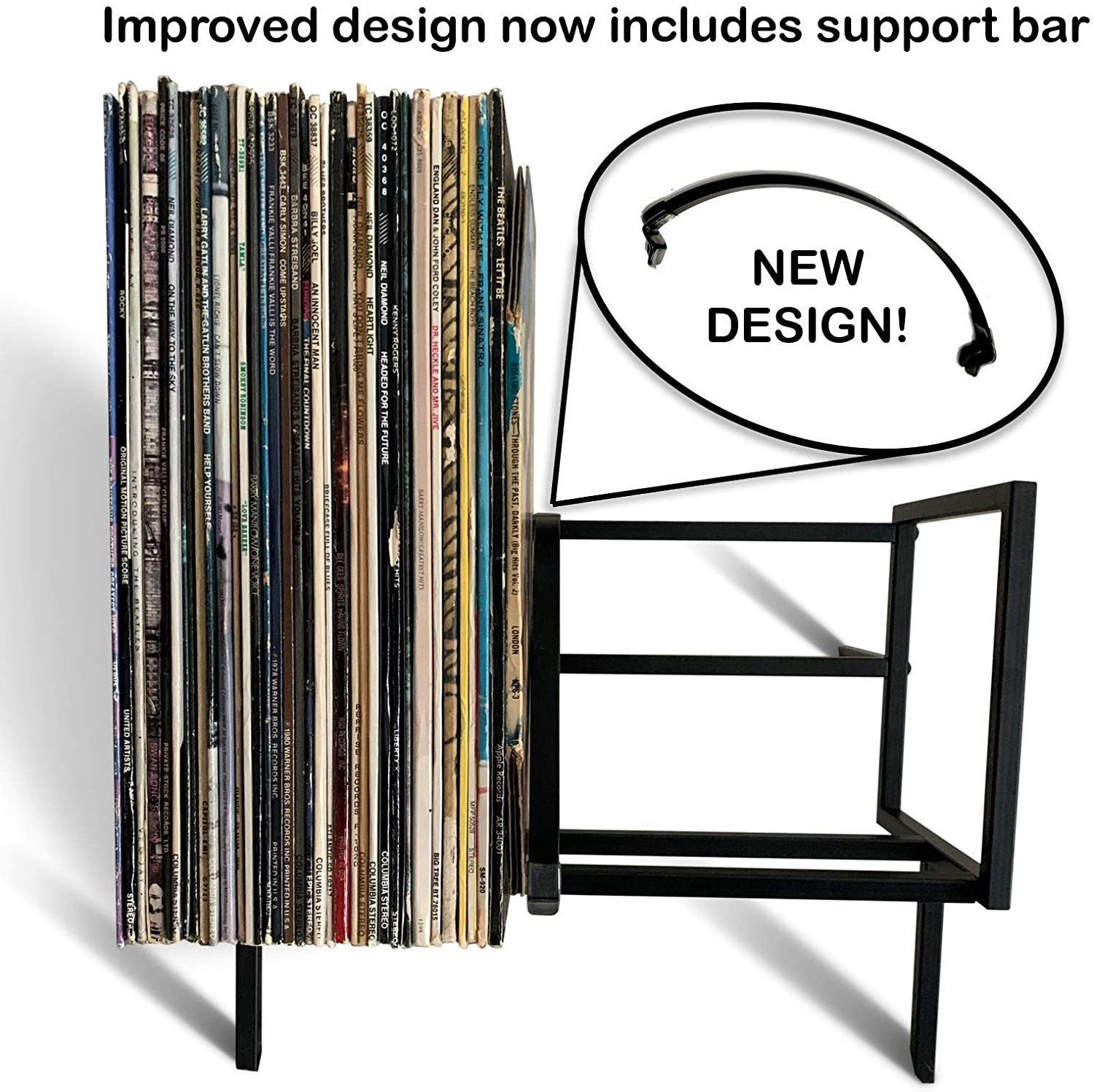 Desktop Creative Vinyl Record Storage Rack CD Storage Rack European Style Removable Metal Magazine Floor Display Rack