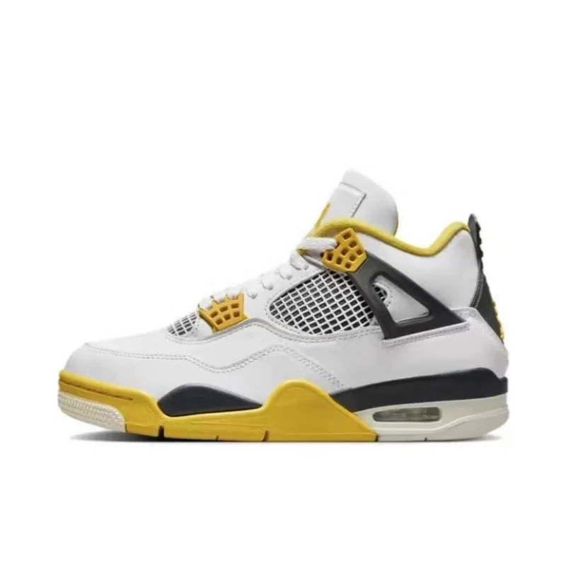 Nagata Aj4 Electric Female Sports Basketball Shoes Joe 4 Oreo Midnight Blue and White Men's and Women's Shoes Versatile Casual Sports Shoes