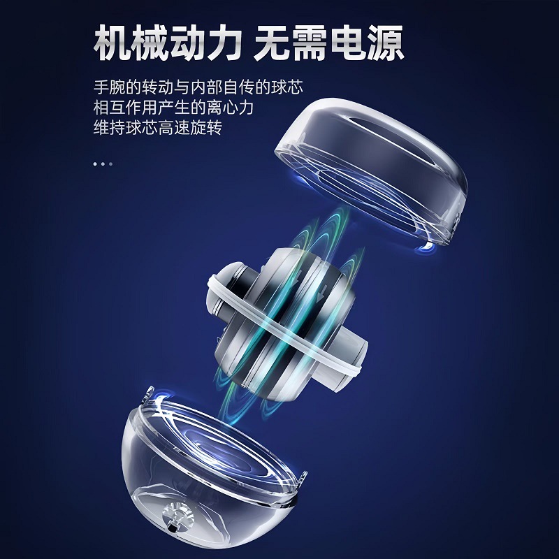Wrist ball five-order color change exercise wrist arm self-starting decompression metal silent centrifugal fitness gyro grip ball