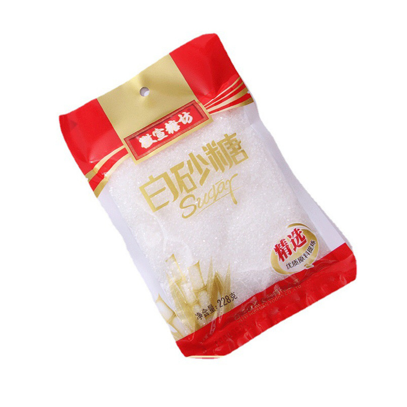 Bag 228g White Sugar Manufacturer Wholesale White Sugar Edible Sugar Cane Sugar Fine Sugar White Sugar White Sand Pond