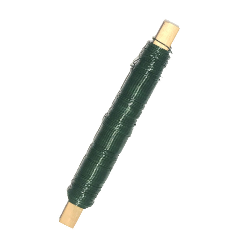 Зеленая шёлковая проволока для цветов, зеленая краска, художественная проволока, рождественское декоративное шёлковое изделие, ручная работа, шёлковая палочка