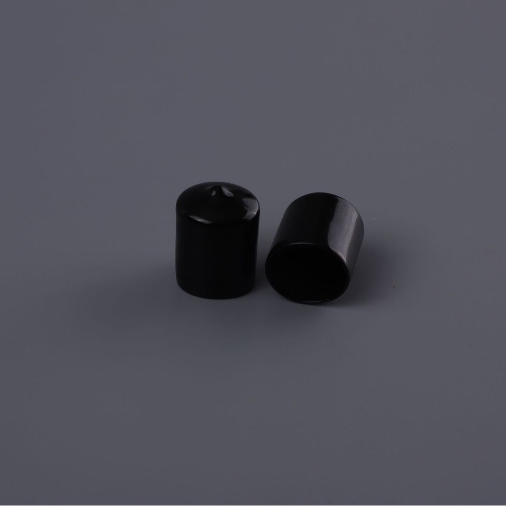 Threaded Protective Sleeve Stainless Steel Pipe Hook Cylinder Protective Cap Rubber Cap Electroplated Sleeve Wholesale Transparent Insulation Protection