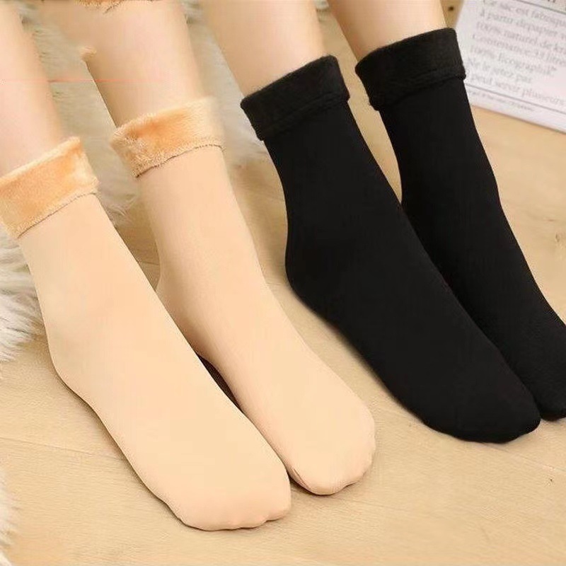 Snow socks wholesale unisex floor socks warm fleece-lined thickened tube socks antifreeze home student socks artifact