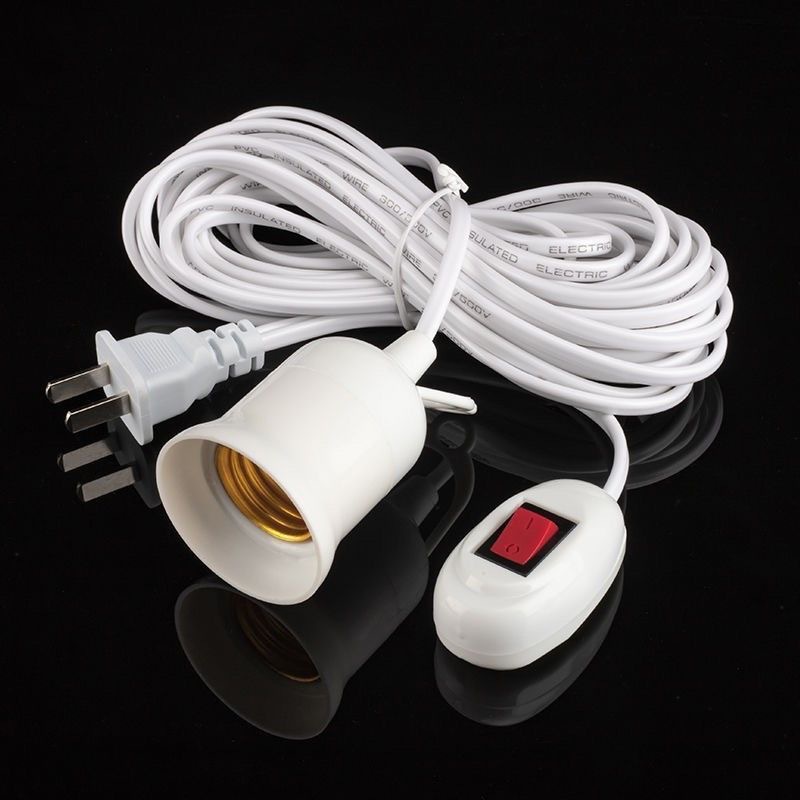 Factory direct supply with line lamp holder e27 suspension universal screw two plugs with switch lamp 3/5/8/10 meters long