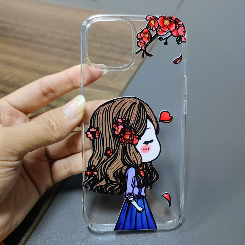 Mobile Phone Case Pattern Printer 3D Embossed Phone Leather Case Tpu Soft Case Uv Printing Machine Smart Device Factory