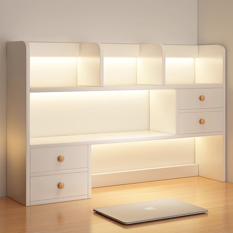 Книжный шкаф Настольный стеллаж Простой Студенческий общежитий Многоуровневый стеллаж для хранения Офисный стол Многоярусный стеллаж Маленький книжный шкаф