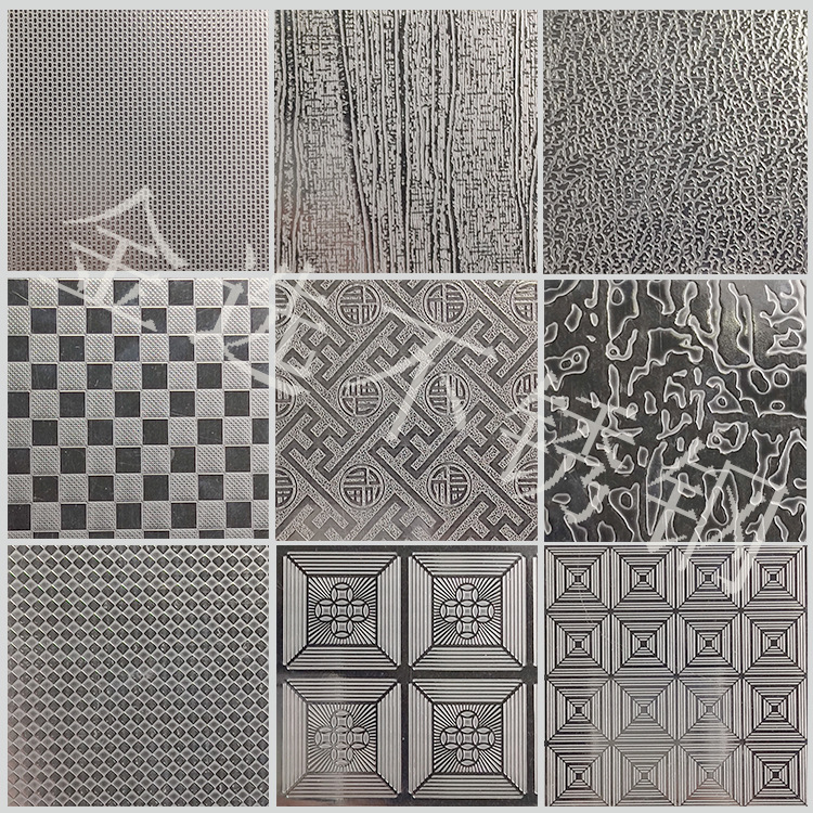 Embossed Stainless Steel Cube Back Large Square Free Pattern Tree Pattern Money Flower Wood Pattern Stone Pearlescent Door Panel