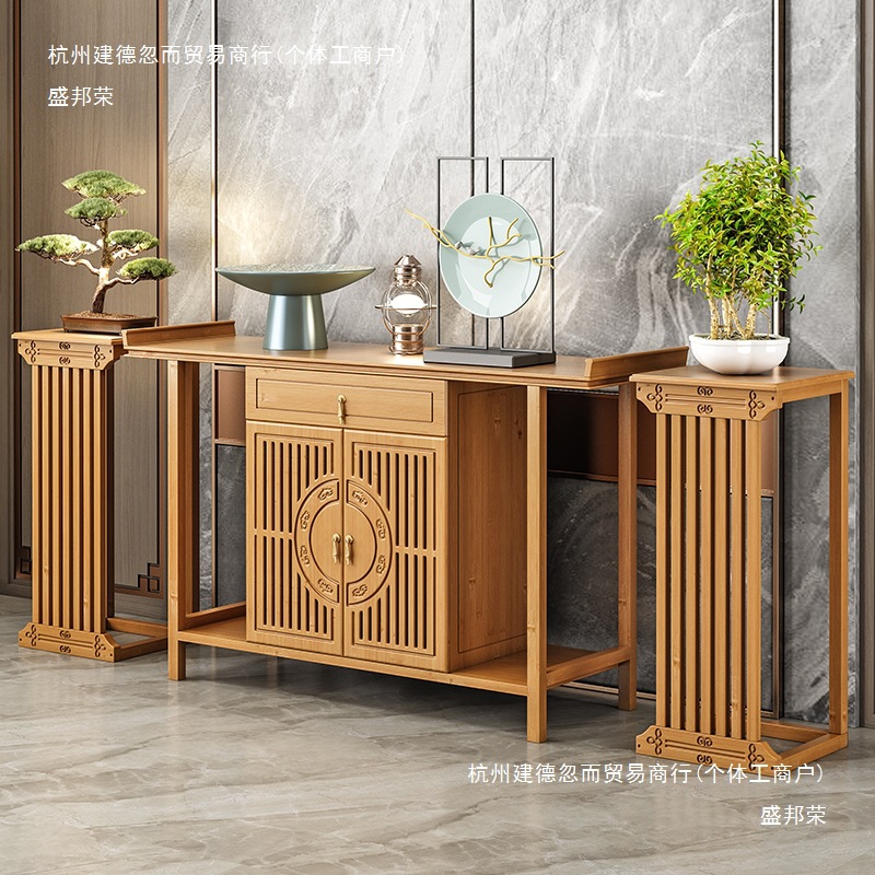A12 New Chinese-Style Altar Cabinet, Incense Table, Foyer Cabinet, Modern Living Room Buddhist Shrine, Home Living Room, Simple and Other