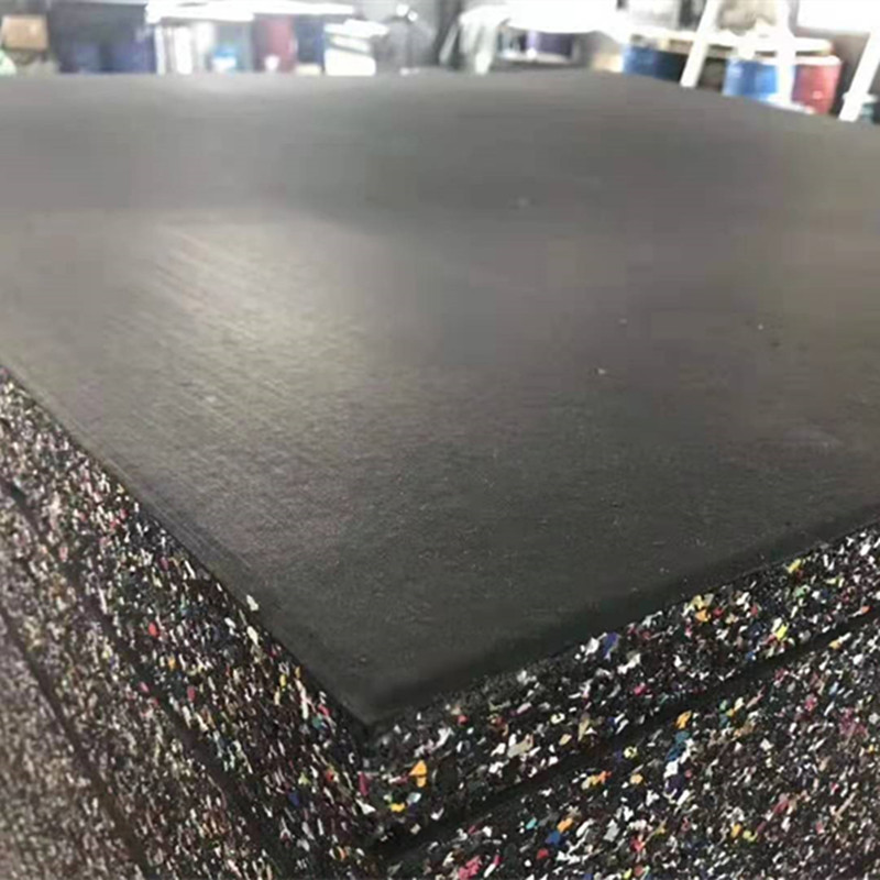 Gym Rubber Floor Mat Sound Insulation Shock Absorption Floor Rubber Strength Area Sports Floor Composite Rubber Floor Mat