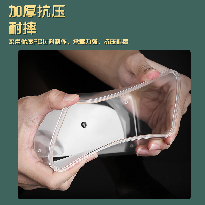 Plastic Square Fruit Powder Box Coffee Bean Sealed Jar Grain Storage Box Milk Tea Shop Transparent Food Storage Jar