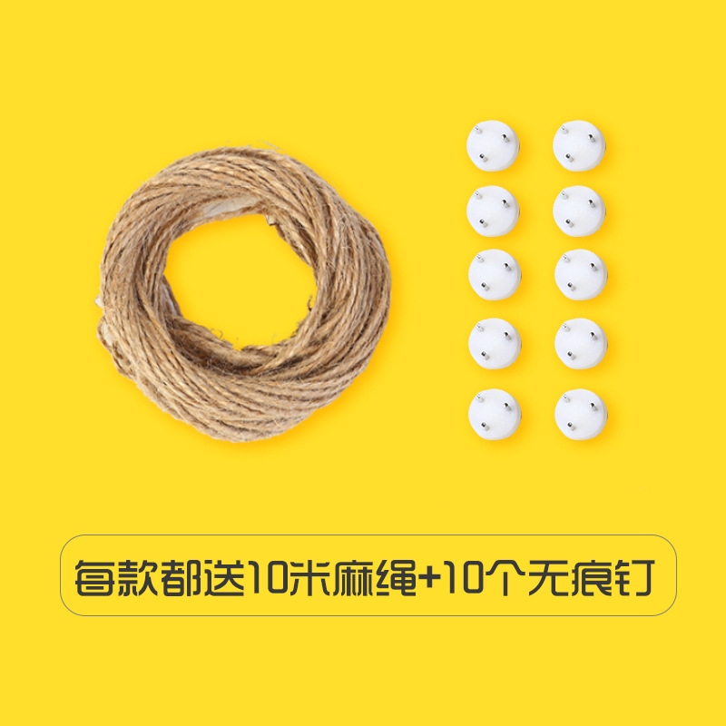 Color Photo Wooden Clip Notes Clip Wooden Love Hemp Rope Clip Kindergarten Classroom Photo Wall Decoration