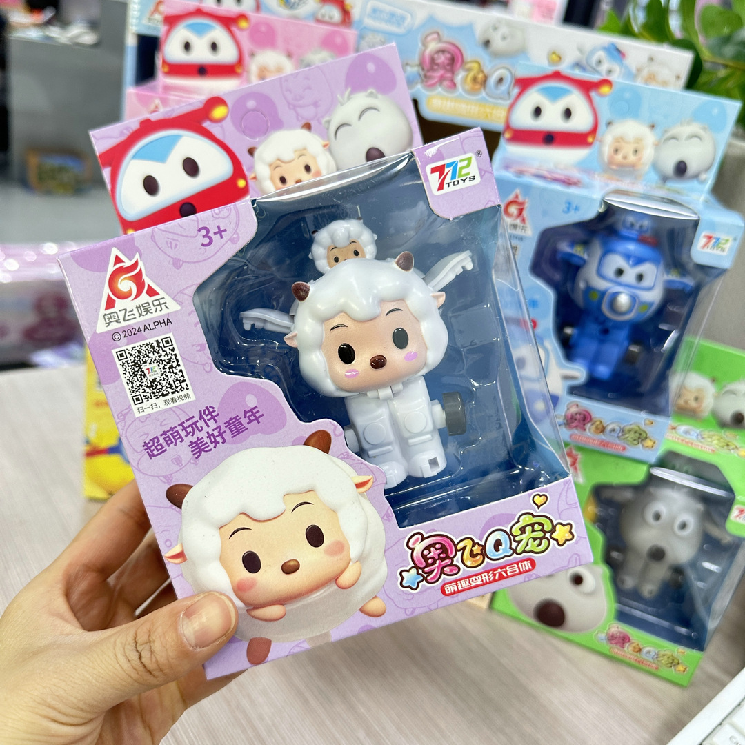 6 Pack Q Chong Aofei Transformed Fit Robot Boys and Children Toy Tutoring Class Gift Agency Enrollment Stall