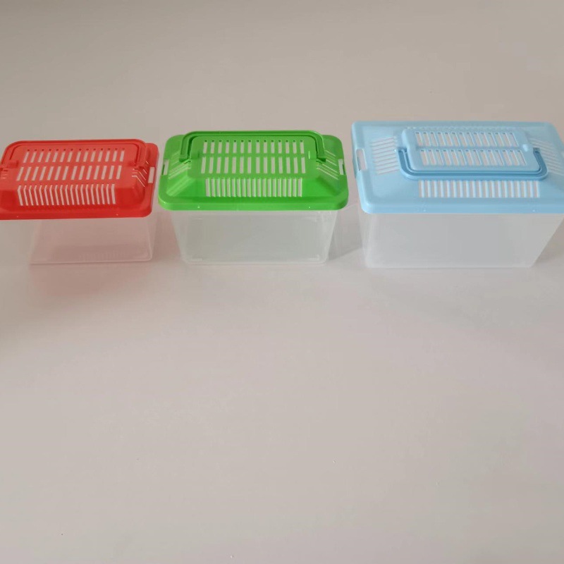 Portable transparent plastic box hamster transport belt box turtle breeding box crawler feeding box goldfish stall ring