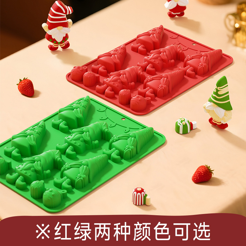 New Christmas Series Christmas Tree Chocolate Mousse Food Grade Silicone Mold Easy to Release Cake Mold