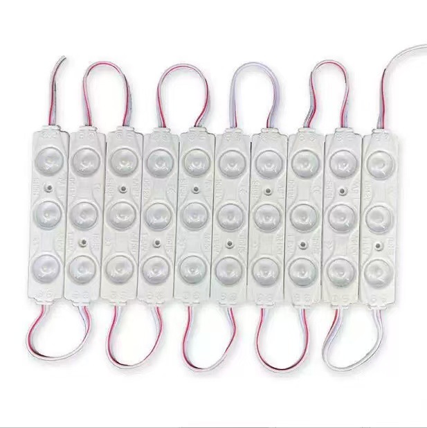 Waterproof LED advertising injection module light box 1.5W luminous word 2835 wafer chip three lamp highlight lens mold