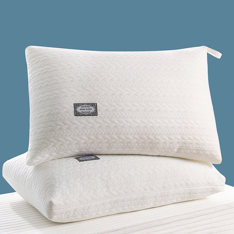 Cross-Border Popular Single-Sided Three-Dimensional Feather Velvet Cervical Spine Single Pillow Home Student Dormitory Pillow Core Adult Pillow