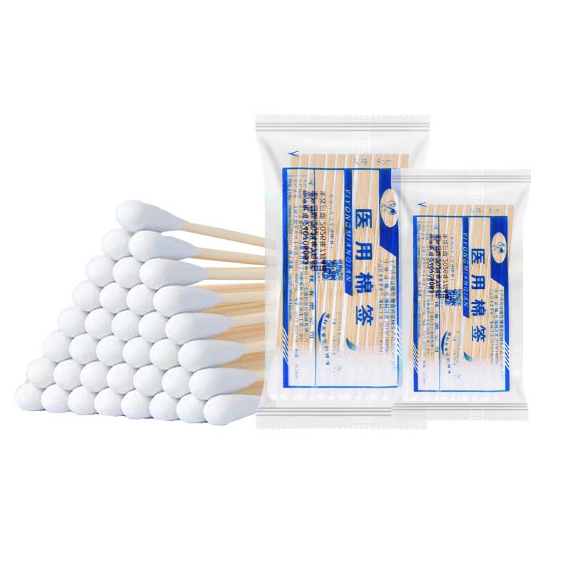 Ent Cotton Swabs, Medical Sterile Gynecological Disinfection Large Cotton Swabs, Ear Cleaning Care, Medical Cotton Swabs, Small Packaging