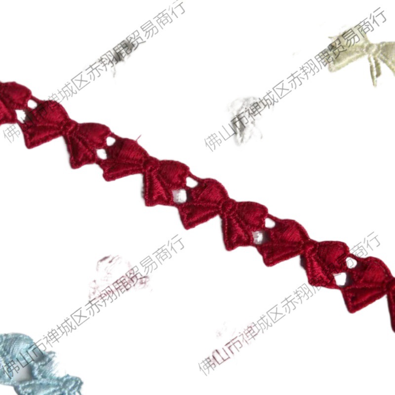 Wholesale in stock handmade DIY accessories Japanese version of water soluble mercerized cotton bow lace width 1cm