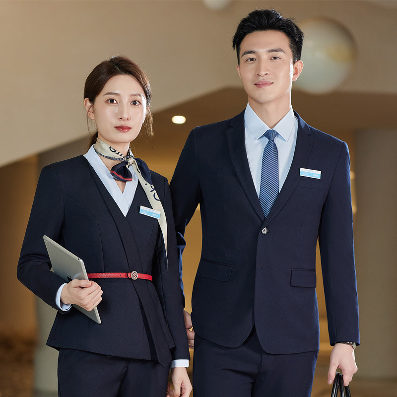 China mobile business hall work clothes men's and women's same professional suit suit women's salesperson work suit jacket