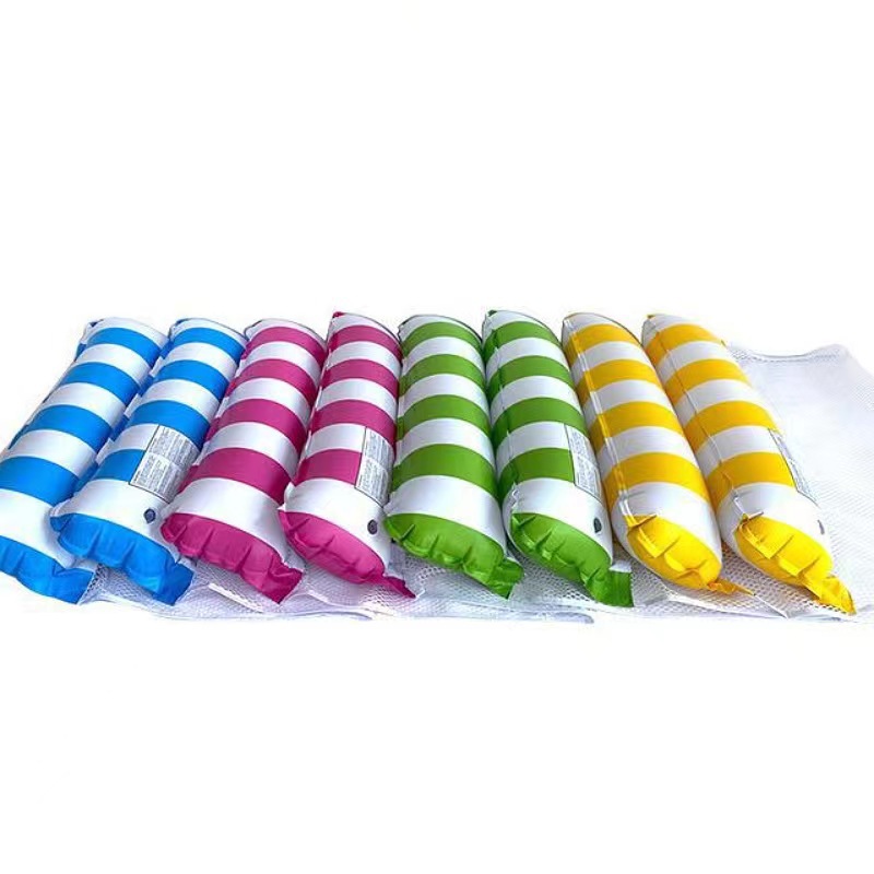 [Cross-border] New Inflatable Hammock with Net Foldable Dual-use Backrest Floating Row Water Recliner Floating Bed Sofa