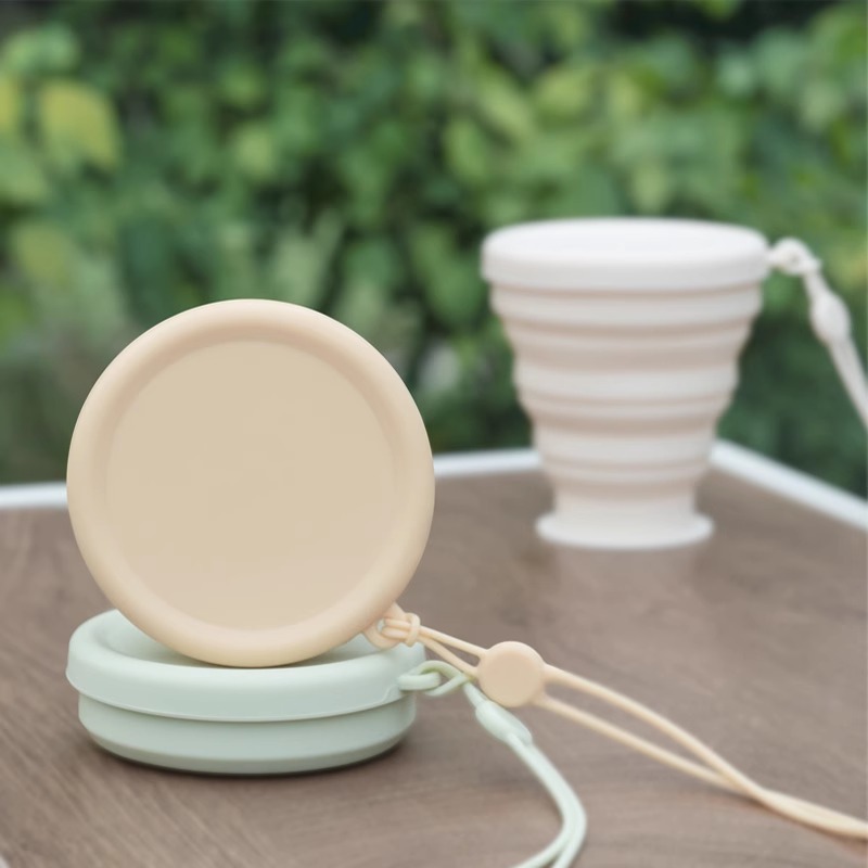 Foldable Water Cup, Portable Silicone Outdoor Camping Cup, Travel Goodies, Food-Grade Washable Compressed Mouthwash Cup