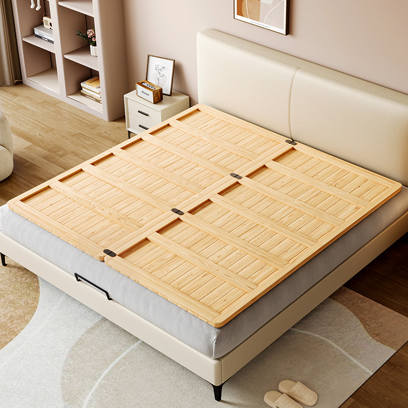 [All Solid Wood] Waist Protection Bed Board Skeleton Wood Board Hard Board Mattress Folding Soft Bed Hardening Waist Protection Spine Protection Artifact