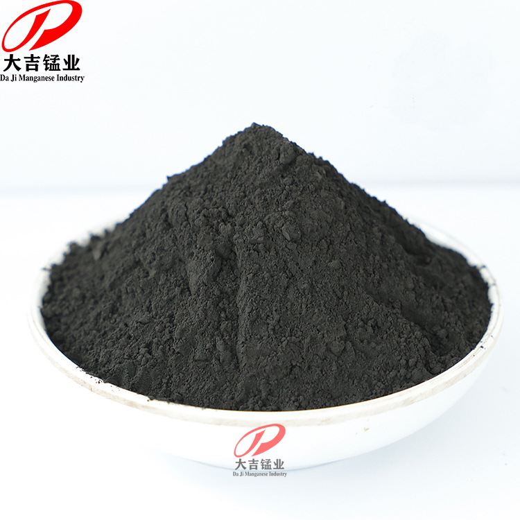 Manganese Dioxide Powder Content 30-92% Mesh 100-325 Mesh Electrolytic Manganese Dioxide Ceramic Coloring Manganese Powder