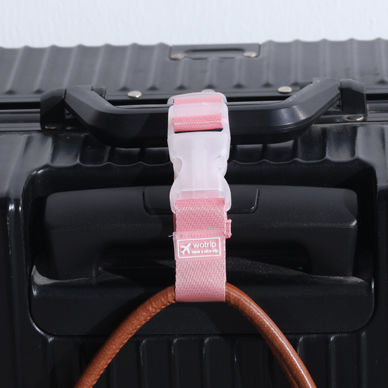 Cross-border Supply Travel Trolley Case Bag External Buckle Strap Portable Clip Strap Luggage Anti-lost Strap Travel