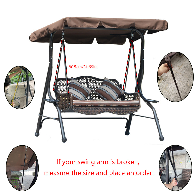 Outdoor Swing Swing Pole Swing Arm Swing Swing Arm Outdoor Furniture Parts Hanging Basket Rattan Chair Bearing Boom Iron