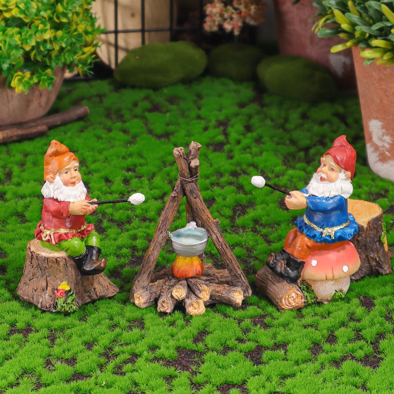 Micro landscape ornaments wholesale garden garden flower pot DIY decoration elf flower fairy dinosaur potted resin crafts