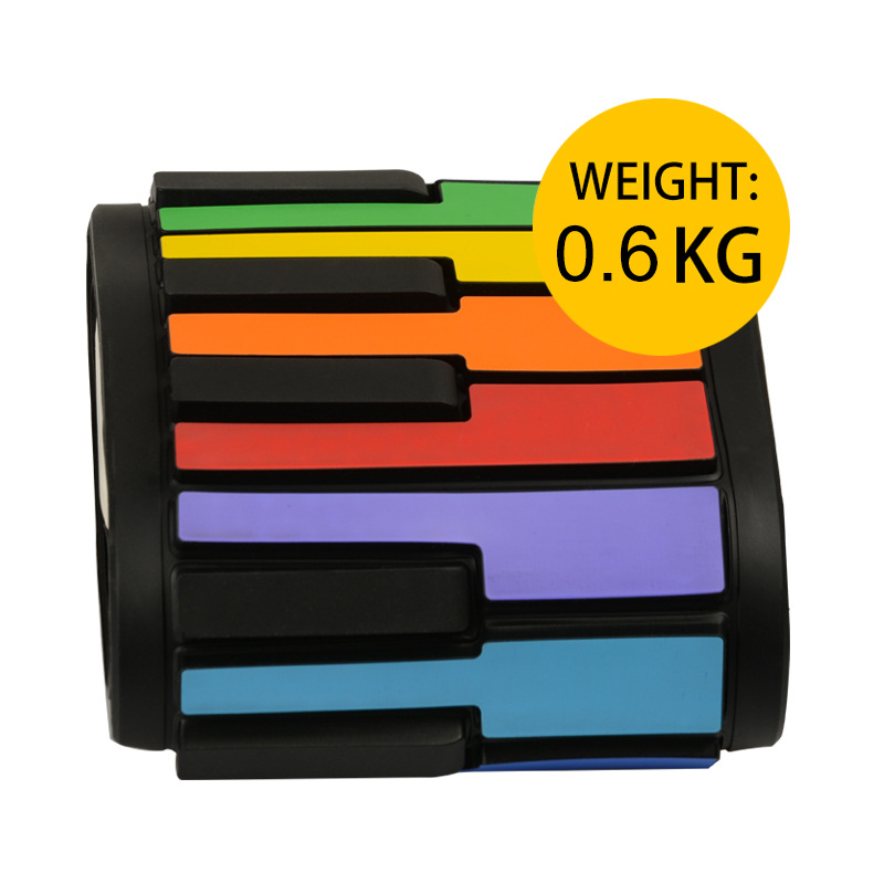 Hand Roll Piano 49 Key Rainbow Folding Piano Portable Roll Piano Color Children Hand Roll Piano Introduction Electronic Organ