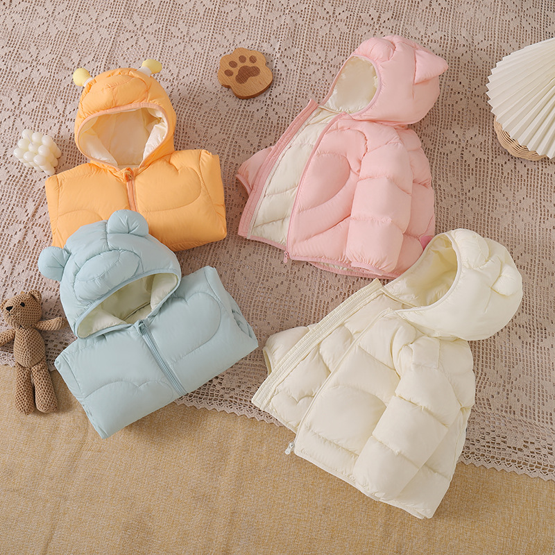 Children's Down Jacket Girls Winter Baby Lightweight Boys' Baby Jacket 2024 New Style Cute White Duck Down Fashion