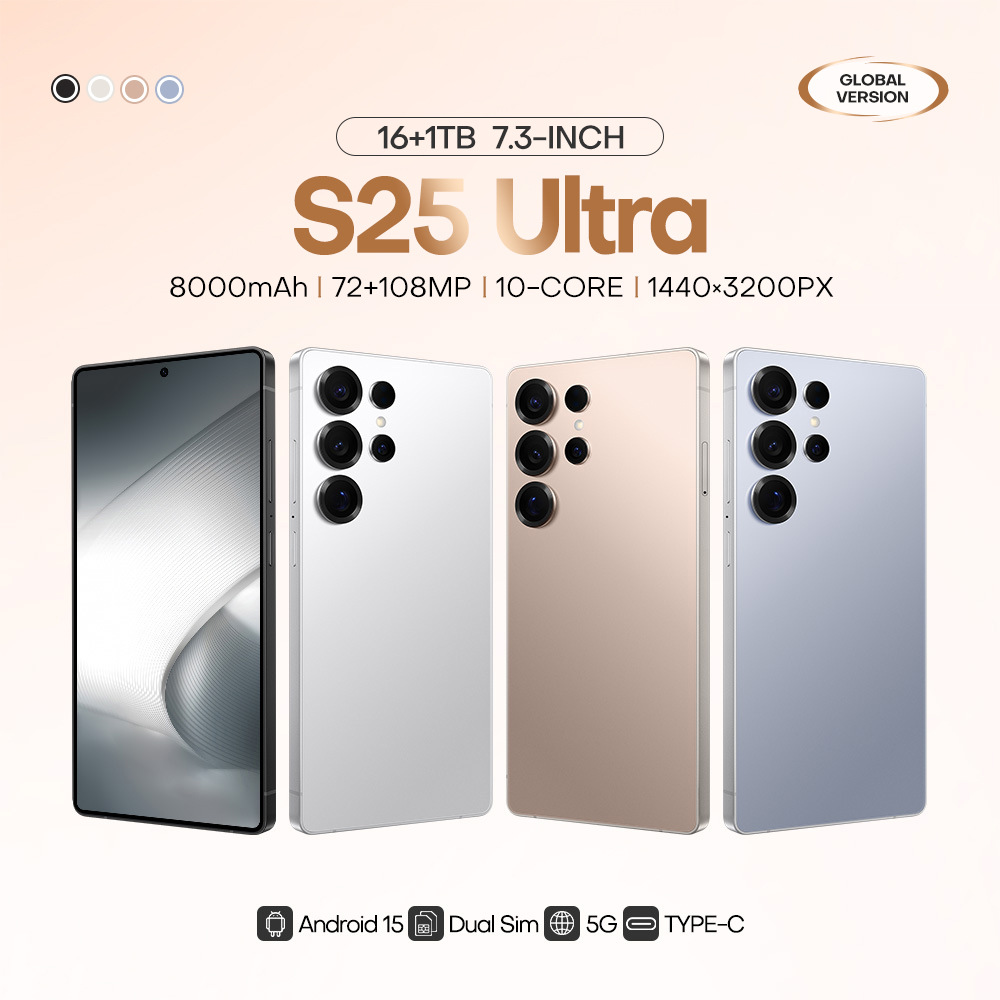 S25Ultra cross-border mobile phone 4 64 in stock original rubber sleeve 6.75 inch smart phone Android foreign trade generation