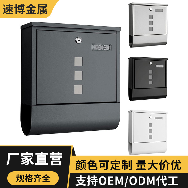 Почтовый ящик оптом от производителя, уличный ящик для писем и газет, настенный креативный почтовый ящик