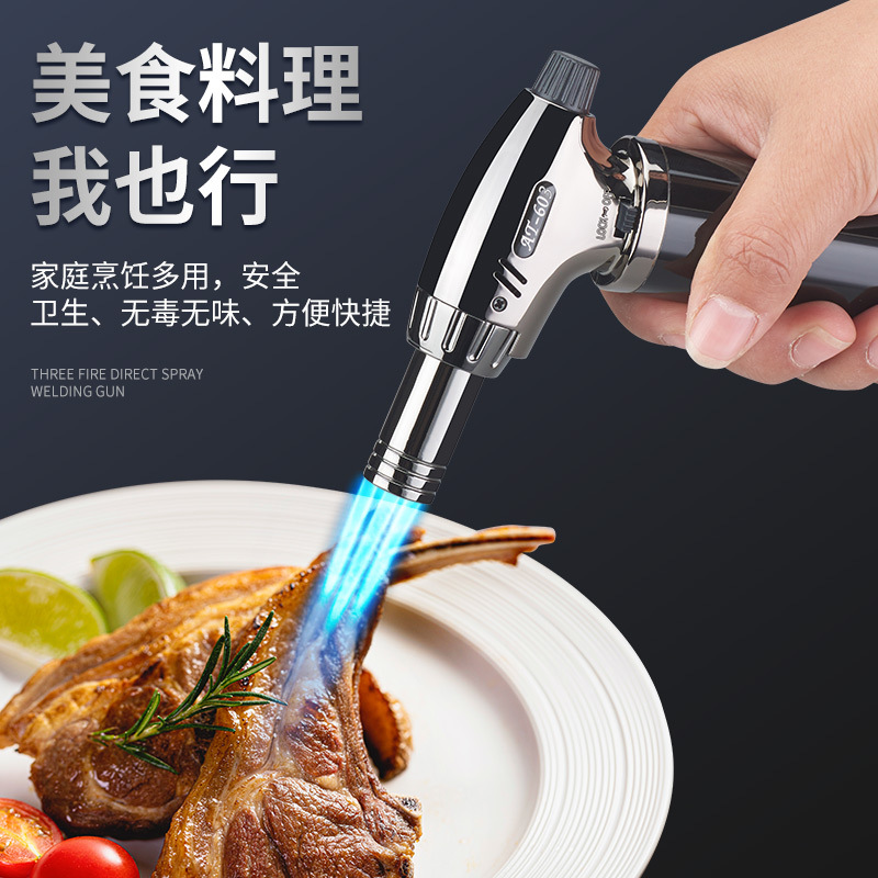 AT603 household outdoor barbecue baking welding copper iron stainless steel portable torch igniter gas lighter