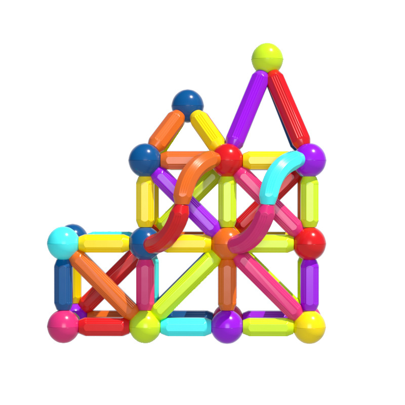 Foreign Trade Special for Magnetic Stick Toy Baby Intelligence Puzzle Children Puzzle Building Blocks Assembled Strong Magnetic Magnet