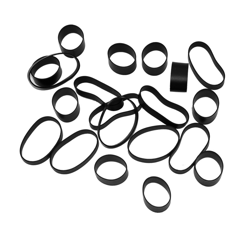 Silicone binding coil high elastic beam coil winding data cable binding belt black and white gray beam coil high temperature resistance
