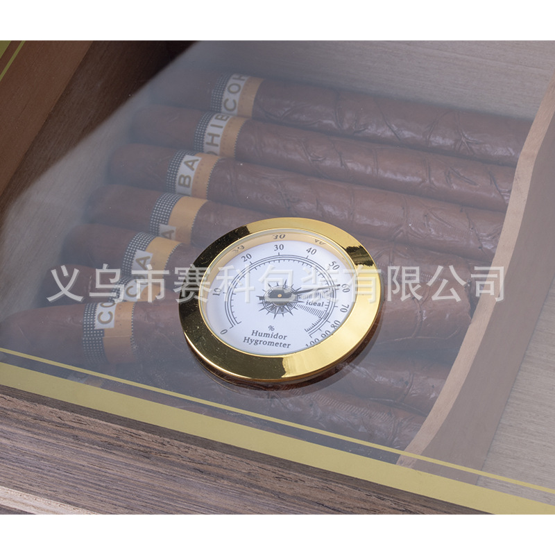 Spot Wholesale Heightened Wooden Cigar Insulation Storage Box Collection Moisturizing Box Cedar Wood Wooden Cigar Box