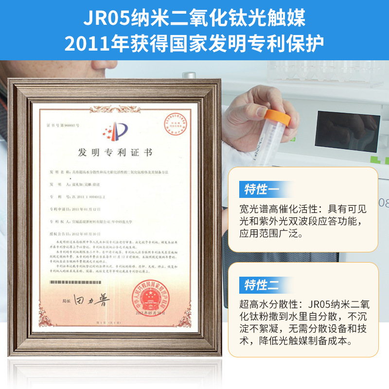 Super Japanese Visible Light Photocatalyst 5-Nanometer Titanium Dioxide Formaldehyde Remover, Formaldehyde Removal Agent, Deodorizer, Aldehyde Remover